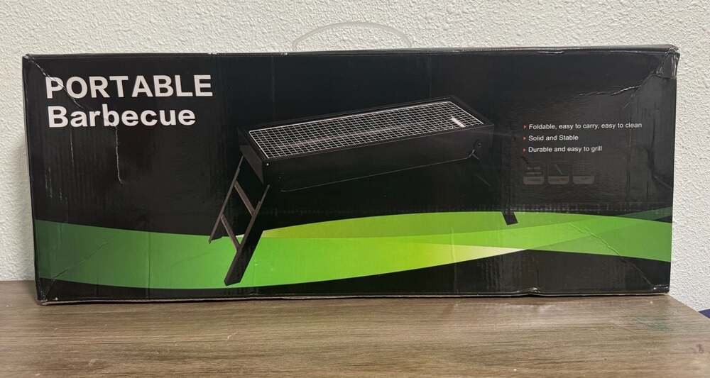 Portable Foldable Charcoal BBQ Grill for Camping and Picnics